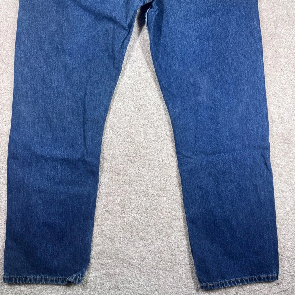 Levis 505 Regular Straight Leg Jeans Mens 40x32‎ Medium Wash Blue Denim 505-0216
